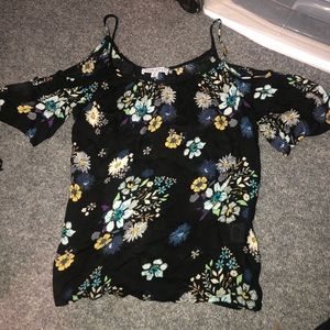 Floral off-the shoulder top